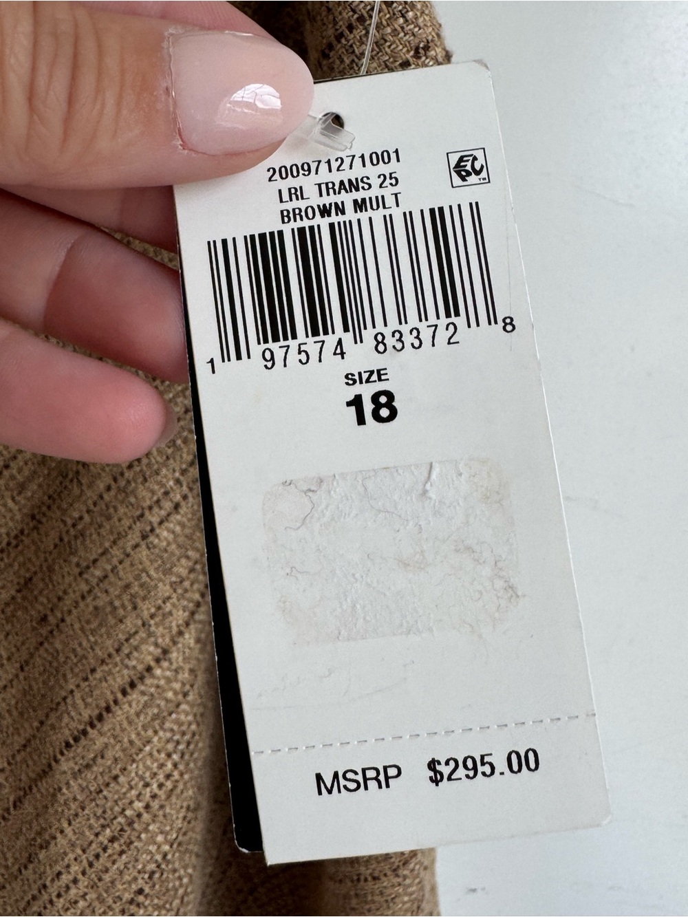 Lauren Ralph Lauren Herringbone Linen Blend Tweed Skirt women 18 Aline luxury - Picture 4 of 13